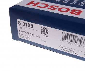 1 199 р. Фильтр воздушный MAZDA 6 (02-12),626 (98-02),MPV (00-06) BOSCH BOSCH 1987429188  с доставкой в г. Вологда. Увеличить фотографию 3