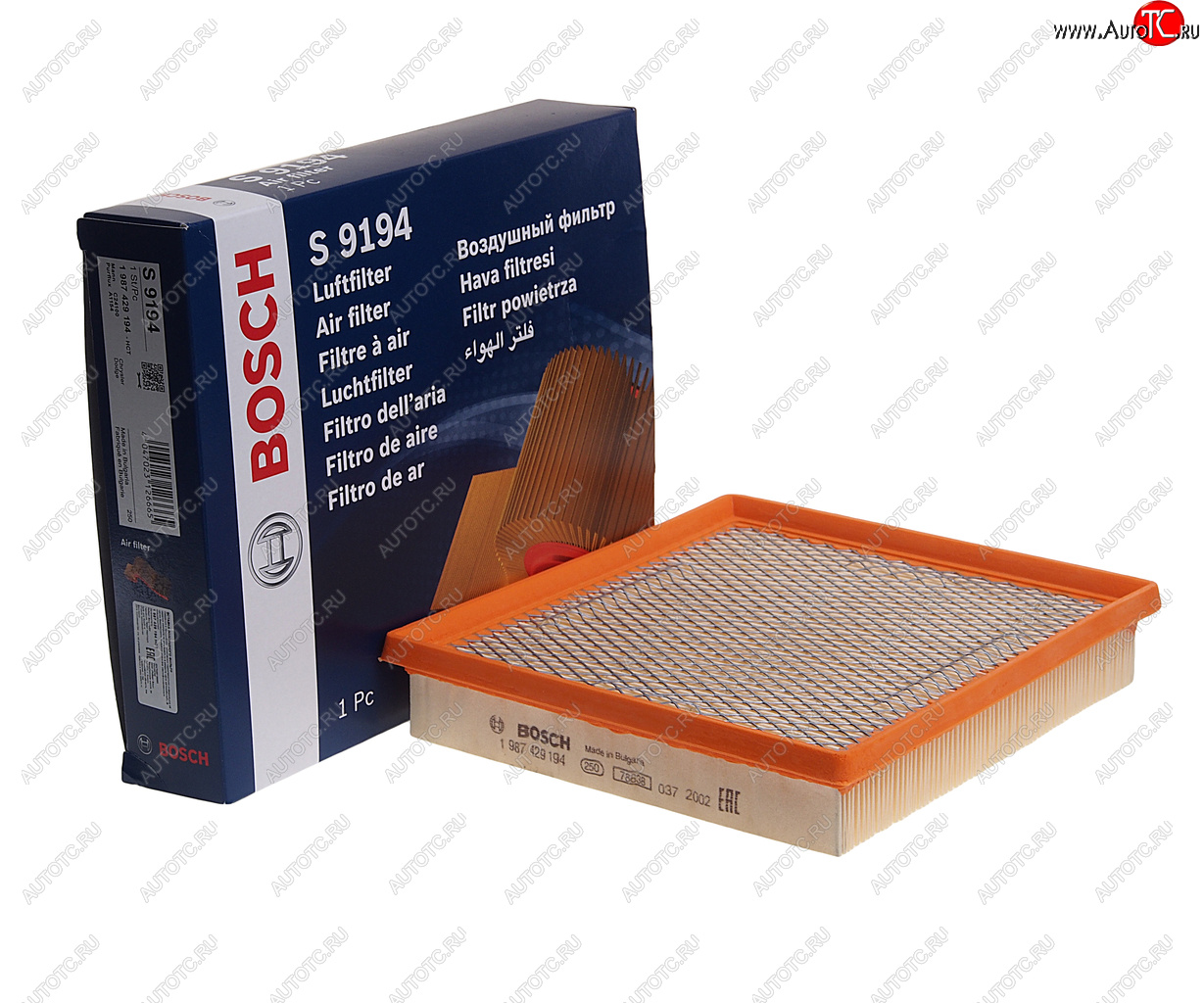 939 р. Фильтр воздушный CHRYSLER Voyager (00-08) BOSCH BOSCH 1987429194 BOSCH 1987429194  с доставкой в г. Вологда