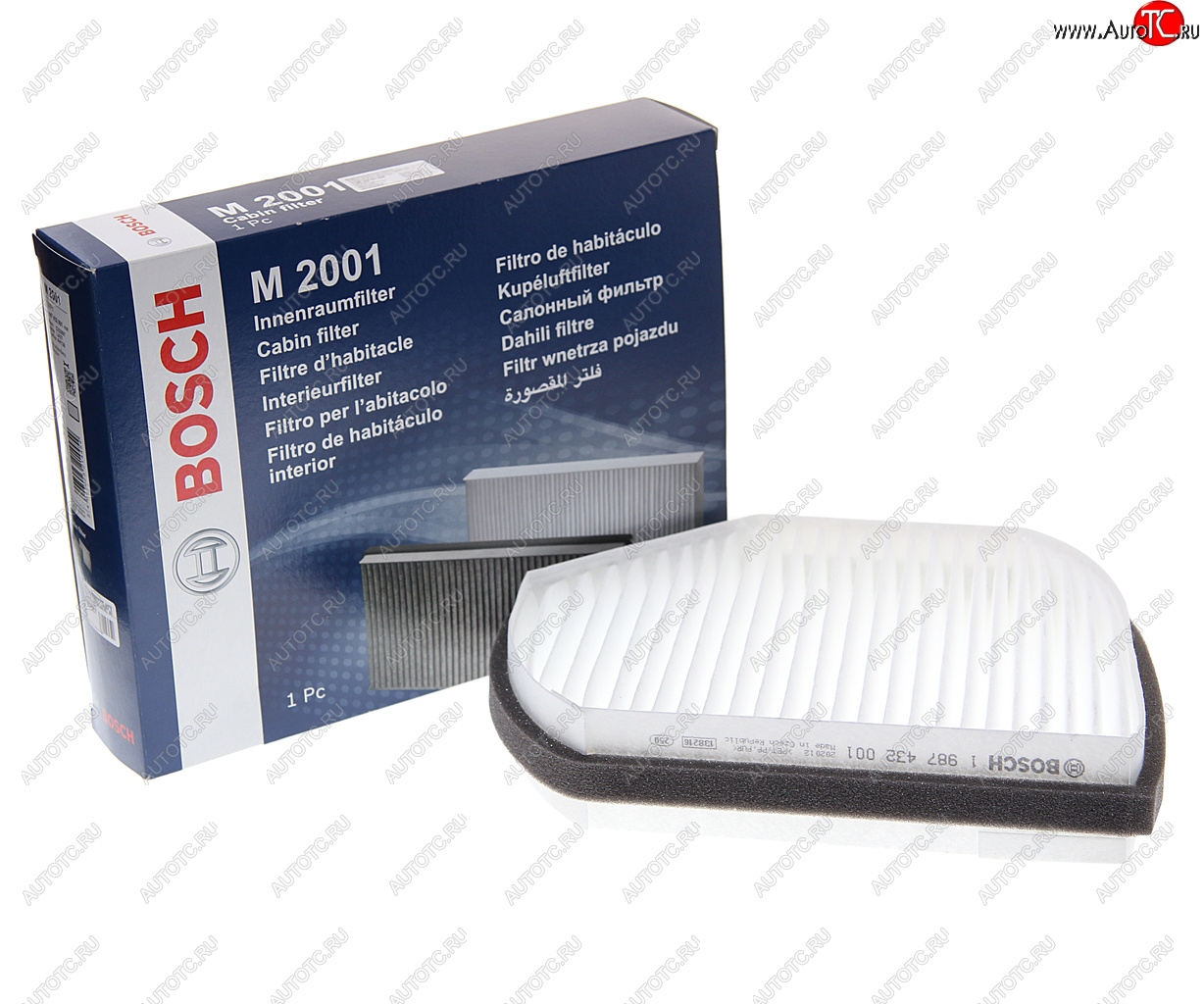 1 039 р. Фильтр воздушный салона MERCEDES C (W202,S202),E (W210,S210) BOSCH BOSCH 1987432001 BOSCH 1987432001  с доставкой в г. Вологда