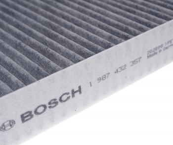 1 099 р. Фильтр воздушный салона VW Polo SKODA Fabia (-10) угольный BOSCH BOSCH 1987432357  с доставкой в г. Вологда. Увеличить фотографию 2