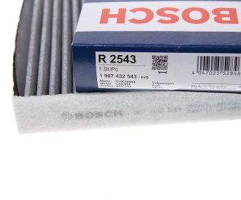 1 299 р. Фильтр воздушный салона VW Golf 7 AUDI A3 (13-) SKODA Octavia (13-) угольный BOSCH BOSCH 1987432543  с доставкой в г. Вологда. Увеличить фотографию 2
