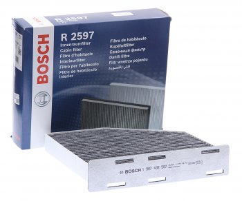 Фильтр воздушный салона VW Golf 5,Passat 6,Jetta 3 AUDI A3 SKODA Octavia (04-) угольный BOSCH BOSCH 1987432597