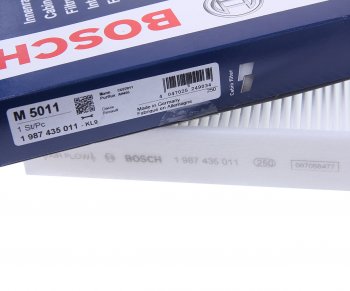 839 р. Фильтр воздушный салона ЛАДА Vesta,X-Ray RENAULT Logan,Sandero (14-) BOSCH BOSCH 1987435011 BOSCH 1987435011  с доставкой в г. Вологда. Увеличить фотографию 2