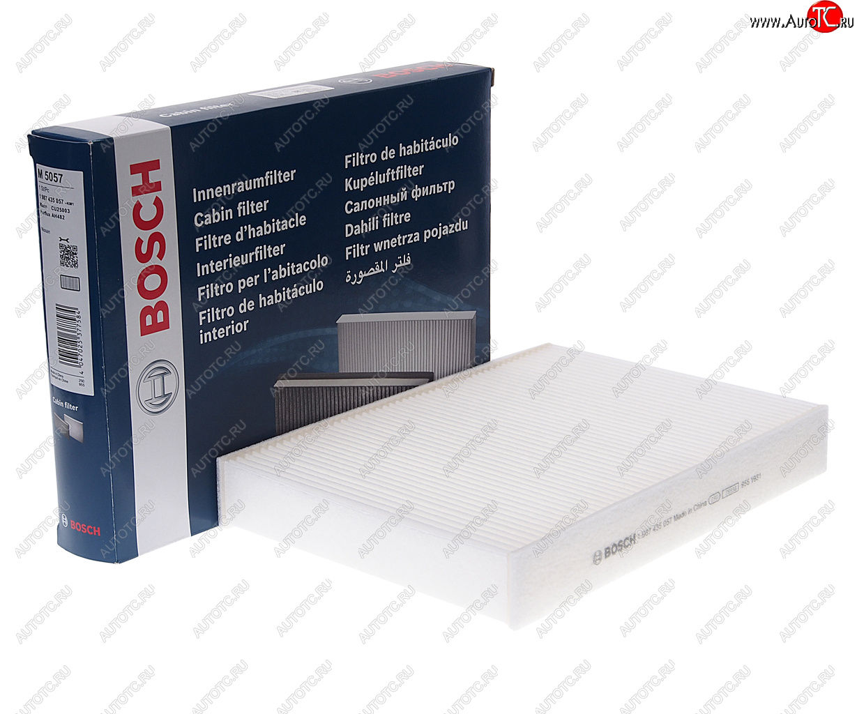 1 159 р. Фильтр воздушный салона NISSAN Qashqai (13-) BOSCH BOSCH 1987435057 BOSCH 1987435057  с доставкой в г. Вологда