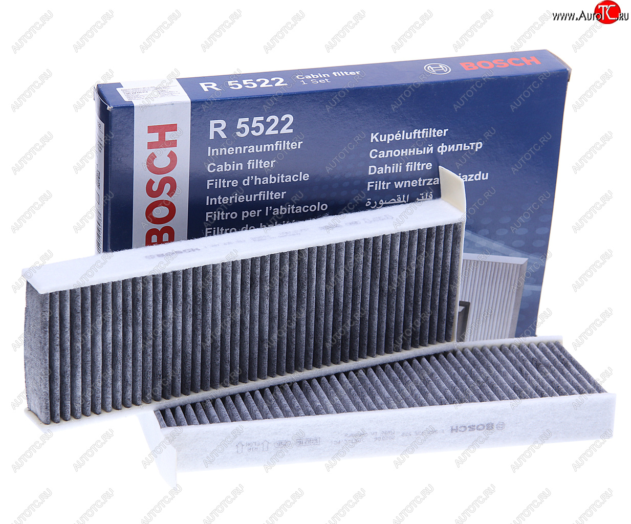 2 179 р. Фильтр воздушный салона PEUGEOT Partner (08-),3008 CITROEN Berlingo (08-) угольный (2шт.) BOSCH BOSCH 1987435522  с доставкой в г. Вологда