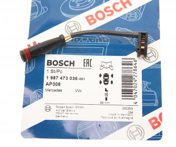 379 р. Датчик износа тормозных колодок VW Crafter задний BOSCH BOSCH 1987473036  с доставкой в г. Вологда. Увеличить фотографию 2