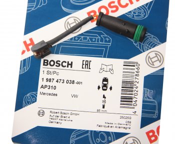 379 р. Датчик износа тормозных колодок MERCEDES Sprinter (06-) VW Crafter (11-) задний BOSCH BOSCH 1987473038  с доставкой в г. Вологда. Увеличить фотографию 2
