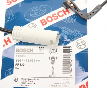 1 049 р. Датчик износа тормозных колодок MINI Cooper (06-) передний BOSCH BOSCH 1987473058  с доставкой в г. Вологда. Увеличить фотографию 2