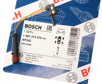 399 р. Датчик износа тормозных колодок MERCEDES C (W203) (00-06) переднийзадний BOSCH BOSCH 1987473070  с доставкой в г. Вологда. Увеличить фотографию 2