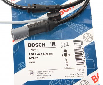 999 р. Датчик износа тормозных колодок BMW 5 (F10,F11),6 (F12,F13) задний (1шт.) BOSCH BOSCH 1987473509  с доставкой в г. Вологда. Увеличить фотографию 2