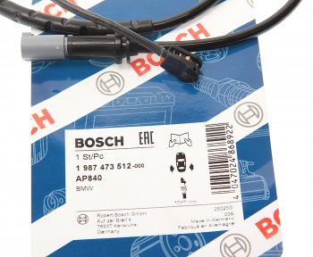 1 189 р. Датчик износа тормозных колодок BMW X5 (E70),X6 (E71) задний BOSCH BOSCH 1987473512  с доставкой в г. Вологда. Увеличить фотографию 2