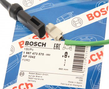 699 р. Датчик износа тормозных колодок FORD задний (1шт.) BOSCH BOSCH 1987473575 BOSCH 1987473575  с доставкой в г. Вологда. Увеличить фотографию 2