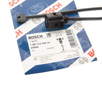 569 р. Датчик износа тормозных колодок VW Touareg (10-) передний BOSCH BOSCH 1987474565  с доставкой в г. Вологда. Увеличить фотографию 2