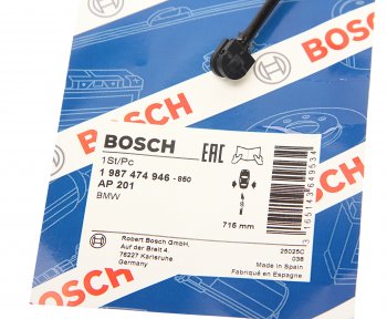 679 р. Датчик износа тормозных колодок BMW X5 (E53) задний (1шт.) BOSCH BOSCH 1987474946  с доставкой в г. Вологда. Увеличить фотографию 2