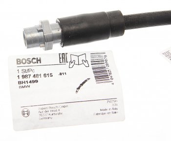 1 539 р. Шланг тормозной BMW 1 (F20,F21) передний BOSCH BOSCH 1987481615  с доставкой в г. Вологда. Увеличить фотографию 2