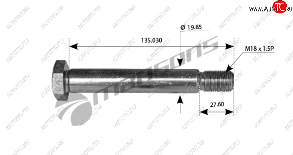 117 р. Болт DAF крепления кабины MANSONS MANSONS 200.085  с доставкой в г. Вологда