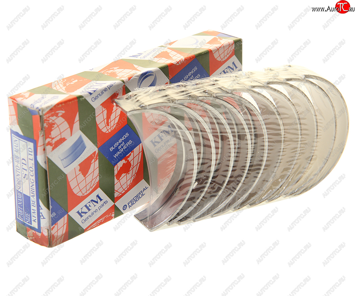 3 699 р. Вкладыши HYUNDAI Santa Fe (10-) (2.2),ix35 (10-) (2.0) (TCI) коренные STD комплект (10шт.) KFM KFM 21020-2f903  с доставкой в г. Вологда