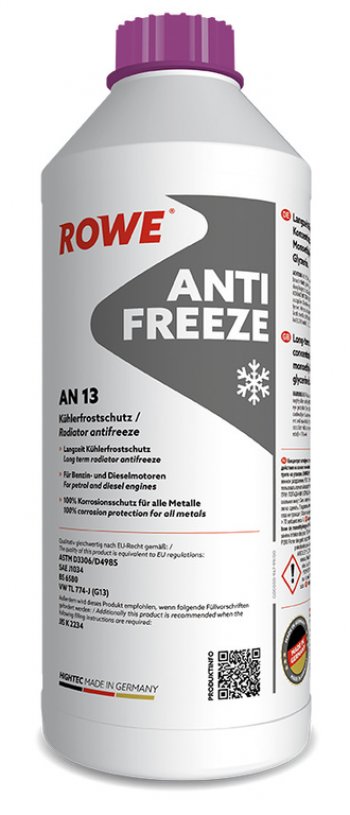 1 449 р. Антифриз красный концентрат 1.5л AN G13 HIGHTEC ROWE ROWE 21062-0015-99  с доставкой в г. Вологда. Увеличить фотографию 3