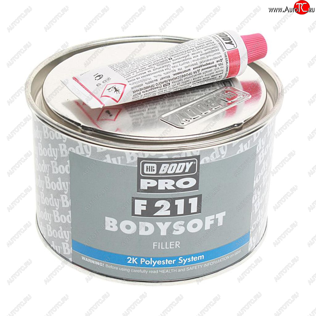 849 р. Шпатлевка полиэфирная SOFT 211 0.9кг BODY BODY 2112300011  с доставкой в г. Вологда