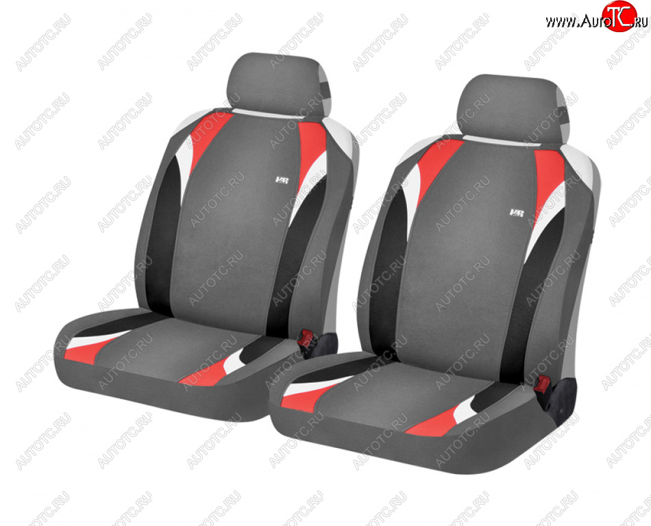 889 р. Универсальные чехлы сидений (майка, 4 предм., полиэстер)Formula Front CARFASHION   (серый)  с доставкой в г. Вологда