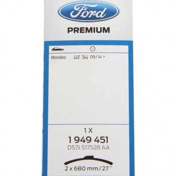 4 999 р. Щетка стеклоочистителя FORD Mondeo (14-) 680680мм комплект OE FORD 2120703  с доставкой в г. Вологда. Увеличить фотографию 3