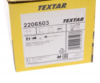 4 949 р. Колодки тормозные передние (4шт.) TEXTAR Nissan X-trail 3 T32 рестайлинг (2017-2022)  с доставкой в г. Вологда. Увеличить фотографию 4