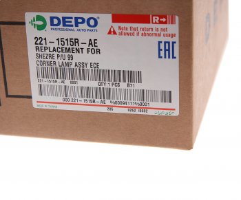 1 179 р. Указатель поворота HYUNDAI Porter правый DEPO DEPO 221-1515r-ae  с доставкой в г. Вологда. Увеличить фотографию 3