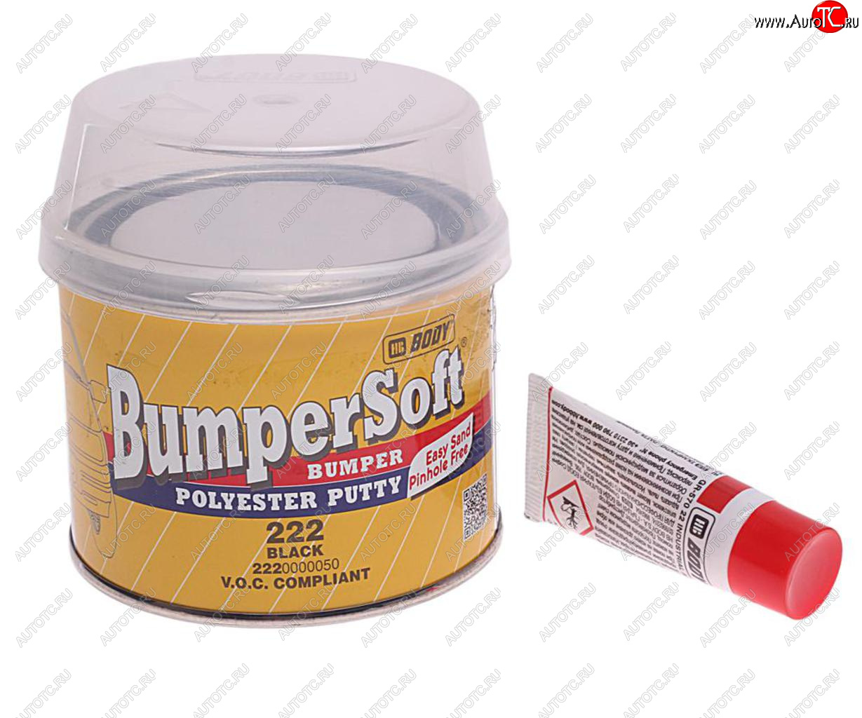 629 р. Шпатлевка по пластику BUMPERSOFT 222 черная 0.25кг BODY BODY 2220000050  с доставкой в г. Вологда
