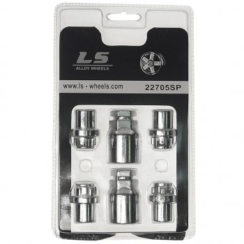 Гайка колеса М12х1.5х34 секретки пресс-шайба закрытая 2 ключа LS WHEELS LS WHEELS 22705sp