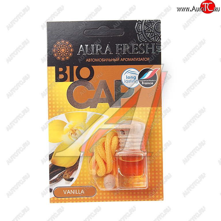 213 р. Ароматизатор подвесной жидкостный (vanilla) 6мл Bio Cap AURA FRESH AURA FRESH 23015  с доставкой в г. Вологда