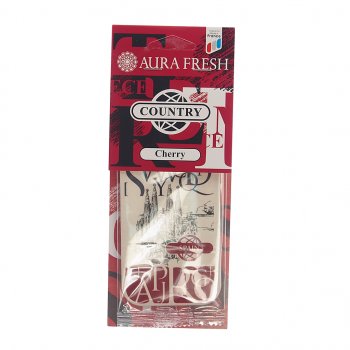 Ароматизатор подвесной картонный (cherry) Country AURA FRESH AURA FRESH 23019