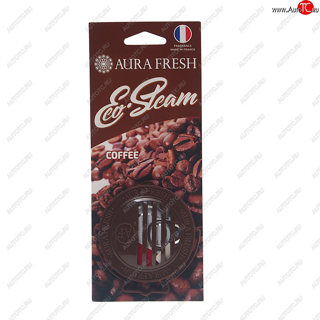 294 р. Ароматизатор на панель приборов древесное волокно (coffee) 40г Eco Steam AURA FRESH AURA FRESH 23033  с доставкой в г. Вологда