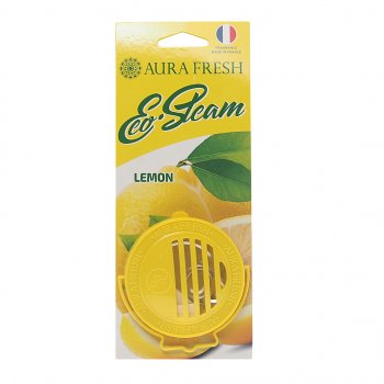 Ароматизатор на панель приборов древесное волокно (lemon) 40г Eco Steam AURA FRESH AURA FRESH 23037