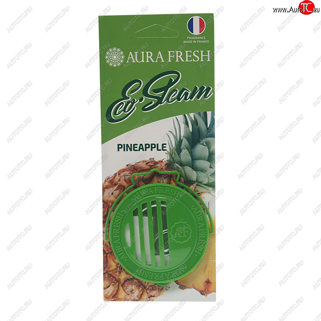 294 р. Ароматизатор на панель приборов древесное волокно (pineapple) 40г Eco Steam AURA FRESH AURA FRESH 23040  с доставкой в г. Вологда