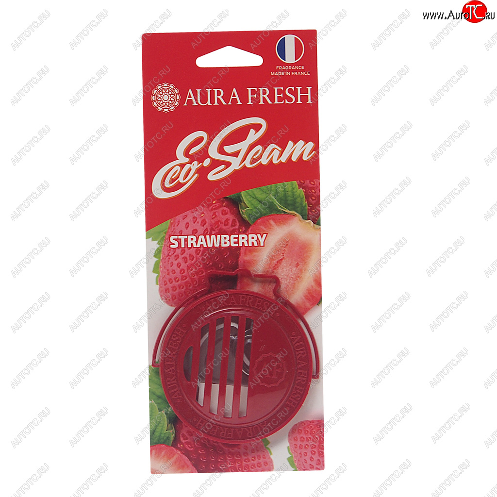 294 р. Ароматизатор на панель приборов древесное волокно (strawberry) 40г Eco Steam AURA FRESH AURA FRESH 23041  с доставкой в г. Вологда