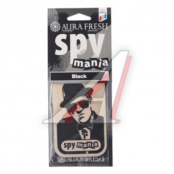 Ароматизатор подвесной картонный (black) Spy Mania AURA FRESH AURA FRESH 23098