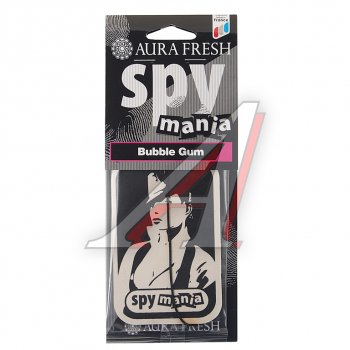 Ароматизатор подвесной картонный (bubble gum) Spy Mania AURA FRESH AURA FRESH 23099