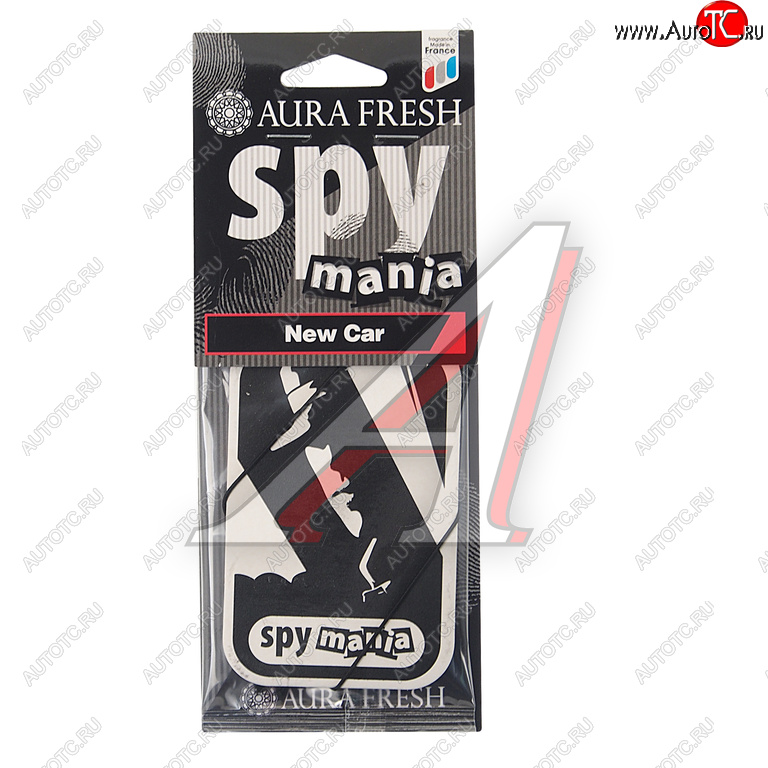 90 р. Ароматизатор подвесной картонный (new car) Spy Mania AURA FRESH AURA FRESH 23104  с доставкой в г. Вологда