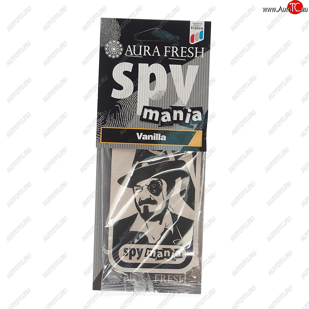 90 р. Ароматизатор подвесной картонный (vanilla) Spy Mania AURA FRESH AURA FRESH 23105  с доставкой в г. Вологда