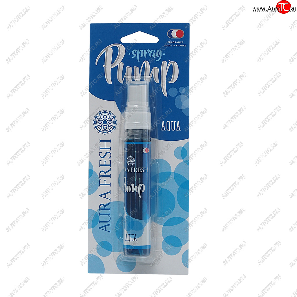 250 р. Ароматизатор спрей (aqua) 30мл Pump Spray AURA FRESH AURA FRESH 23278  с доставкой в г. Вологда