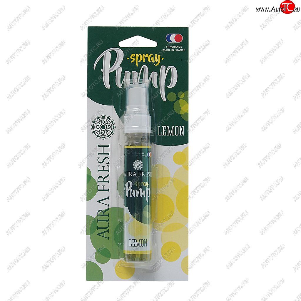 250 р. Ароматизатор спрей (lemon) 30мл Pump Spray AURA FRESH AURA FRESH 23284  с доставкой в г. Вологда