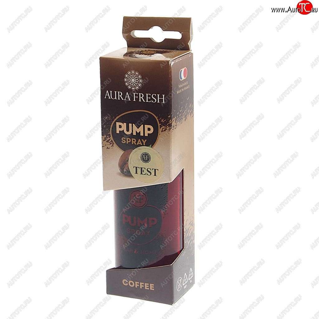 349 р. Ароматизатор спрей (coffee) 50мл Pump Spray AURA FRESH AURA FRESH 23365  с доставкой в г. Вологда