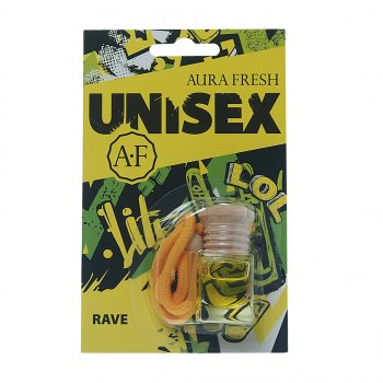 Ароматизатор подвесной жидкостный (rave) 6мл Unisex AURA FRESH AURA FRESH 23388