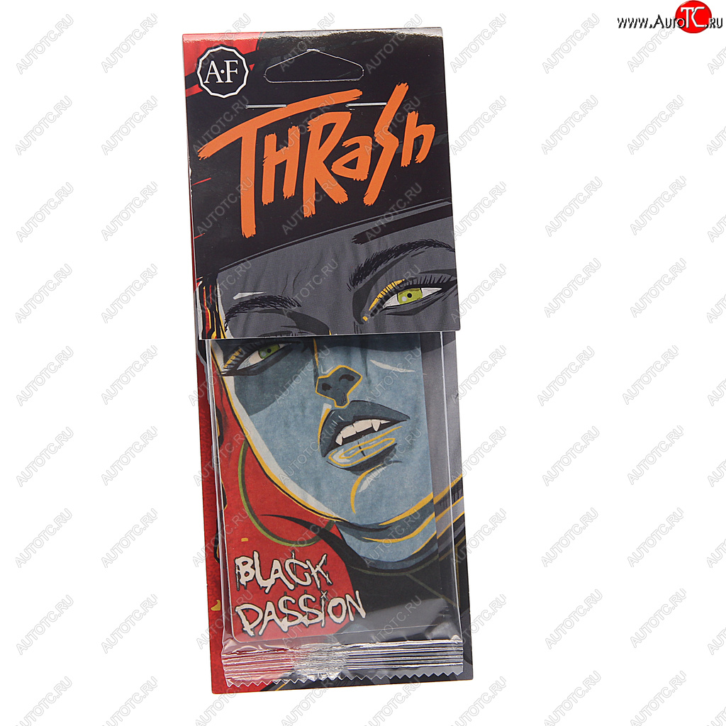 113 р. Ароматизатор подвесной пластина (Black) Thrash AURA FRESH AURA FRESH 23400  с доставкой в г. Вологда