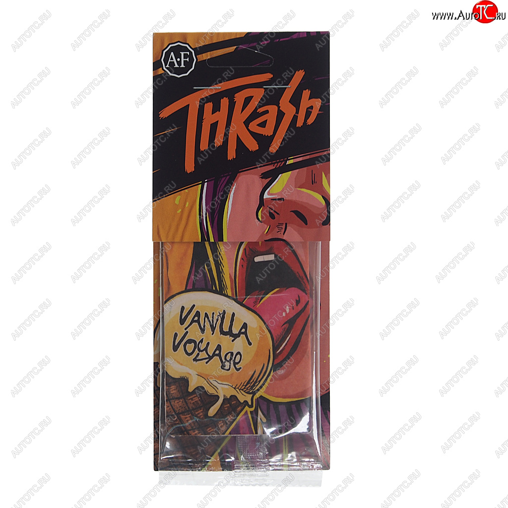 113 р. Ароматизатор подвесной пластина (Vanilla Voyage) Thrash AURA FRESH AURA FRESH 23421  с доставкой в г. Вологда