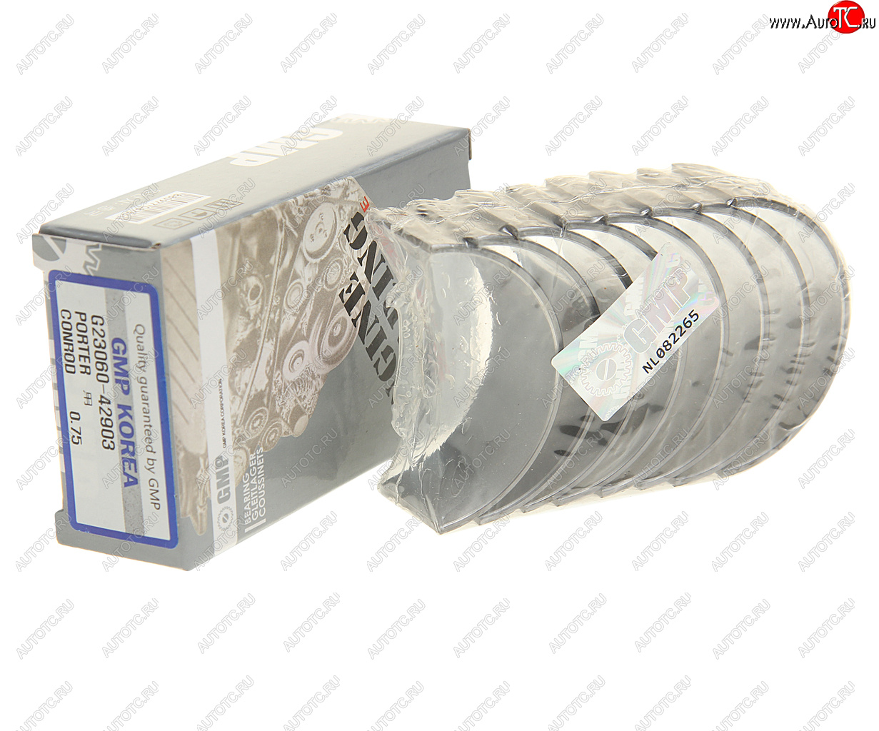 749 р. Вкладыши HYUNDAI Porter дв.D4BF шатунные d+0.75 комплект (8шт.) GMP GMP 23610-42903 GMP 23610-42903  с доставкой в г. Вологда