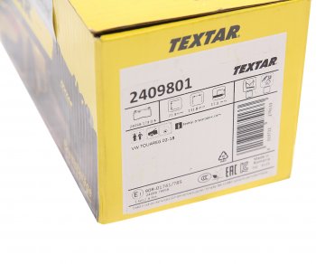 7 199 р. Колодки тормозные передние (4шт.) TEXTAR Volkswagen Touareg 1 GP рестайлинг (2006-2010)  с доставкой в г. Вологда. Увеличить фотографию 4