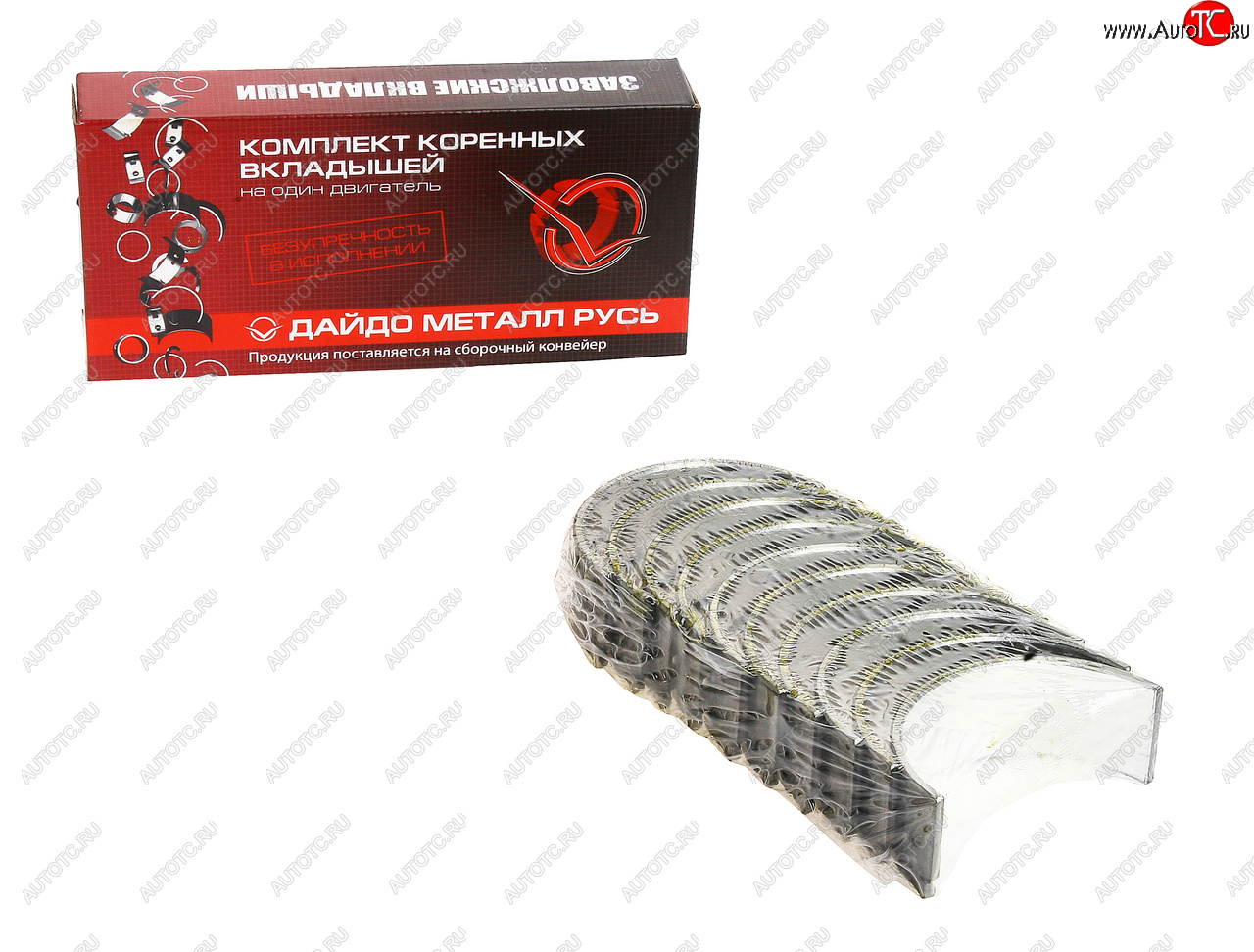 1 159 р. Вкладыши ГАЗ-24,УАЗ коренные d+0.75 ДАЙДО МЕТАЛЛ РУСЬ Дайдо Металл Русь 24-1000102-41  с доставкой в г. Вологда