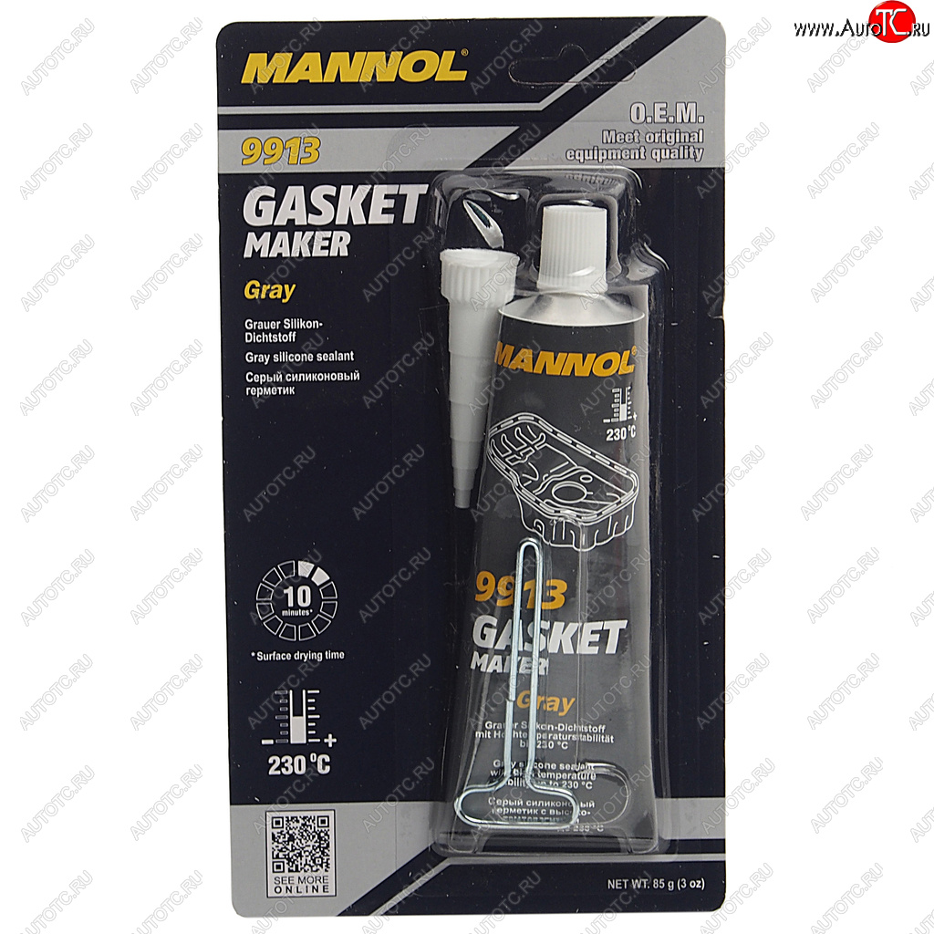 329 р. Герметик прокладка серый термостойкий 85г -40С+230С Gasket Maker 9913 MANNOL MANNOL 2417  с доставкой в г. Вологда