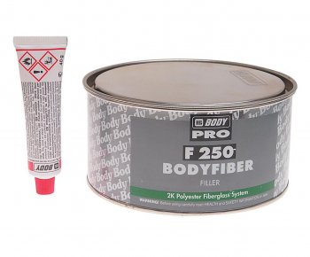 Шпатлевка со стекловолокном FIBER 250 1.5кг BODY BODY 2500600001